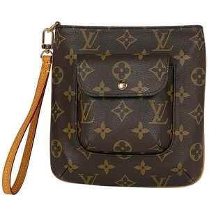 Louis Vuitton Partition Handbag Wristlet Accessory Monogram Brown